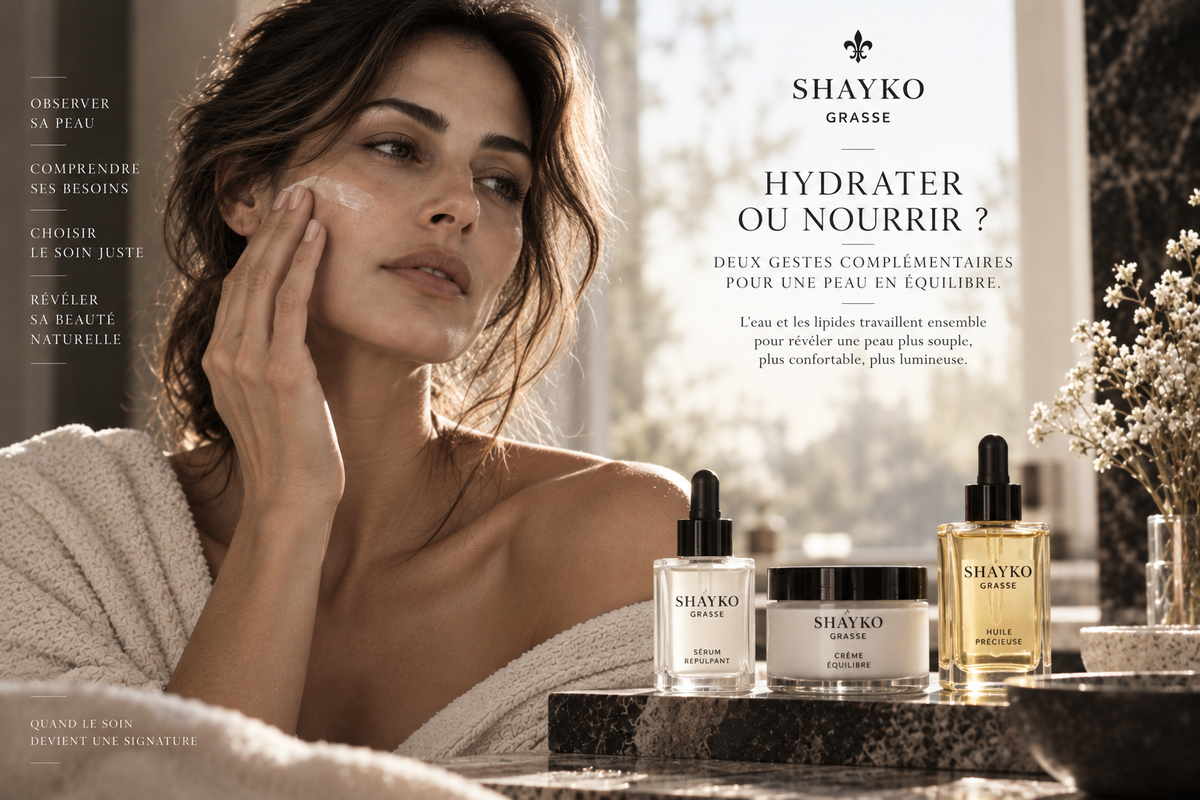 Hydrater ou nourrir sa peau : quelle différence ?