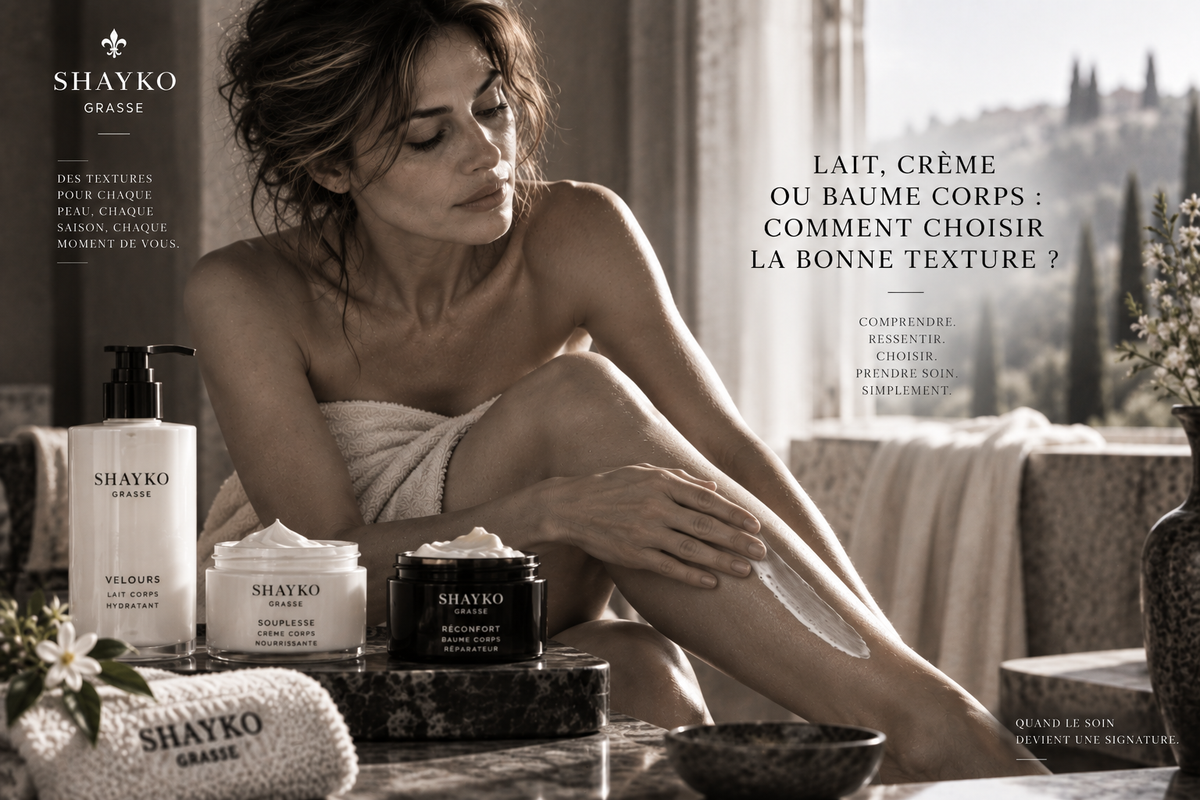 Lait, crème ou baume corps : comment choisir la bonne texture ?