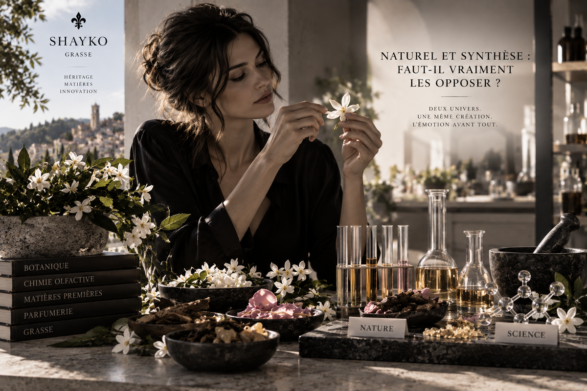 Naturel et synthèse : faut-il vraiment les opposer en parfumerie ?